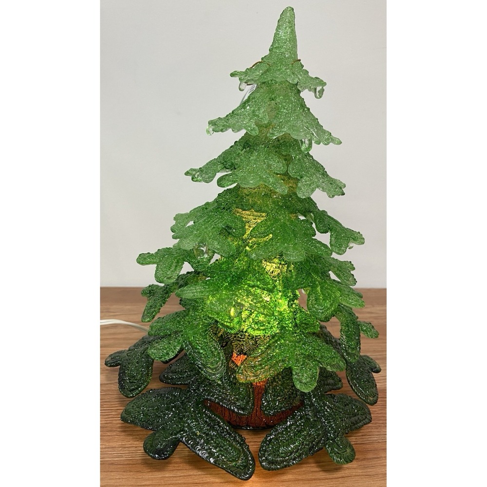 Rare‎ Vintage Cracker Barrel Acrylic Light Up Holiday Christmas Ombre Tree NEW